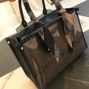 LOUIS VUITTON repurposed shopping bag